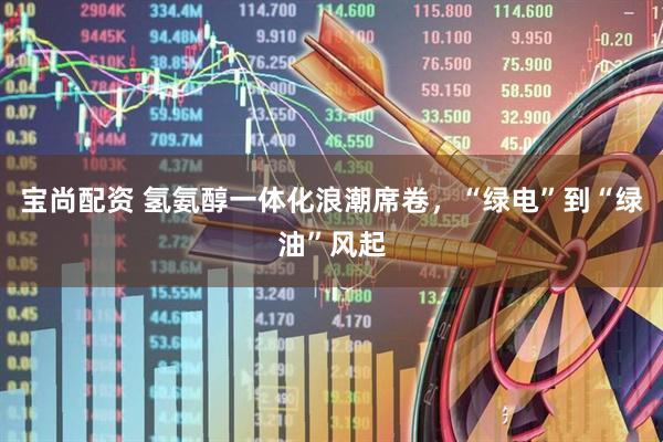宝尚配资 氢氨醇一体化浪潮席卷，“绿电”到“绿油”风起