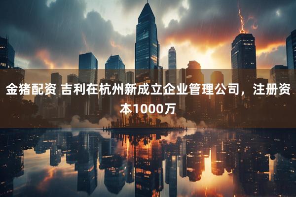 金猪配资 吉利在杭州新成立企业管理公司，注册资本1000万