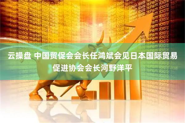 云操盘 中国贸促会会长任鸿斌会见日本国际贸易促进协会会长河野洋平