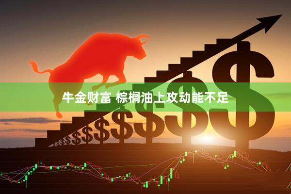 牛金财富 棕榈油上攻动能不足
