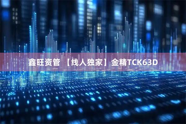 鑫旺资管 【线人独家】金精TCK63D