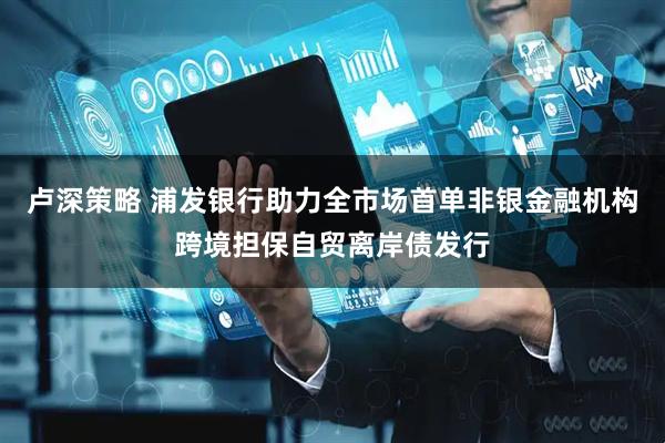 卢深策略 浦发银行助力全市场首单非银金融机构跨境担保自贸离岸债发行