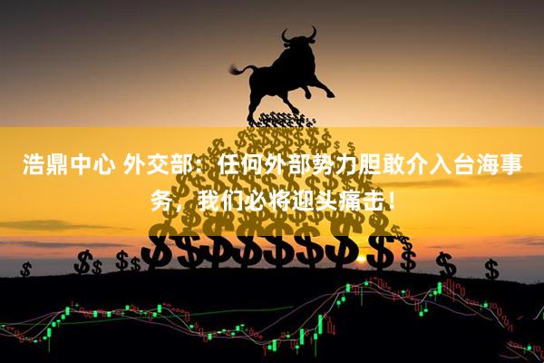 浩鼎中心 外交部：任何外部势力胆敢介入台海事务，我们必将迎头痛击！