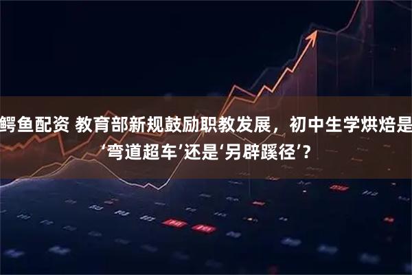 鳄鱼配资 教育部新规鼓励职教发展，初中生学烘焙是‘弯道超车’还是‘另辟蹊径’？
