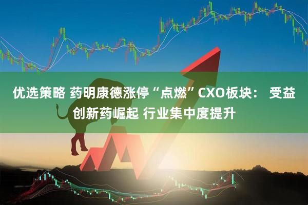 优选策略 药明康德涨停“点燃”CXO板块： 受益创新药崛起 行业集中度提升